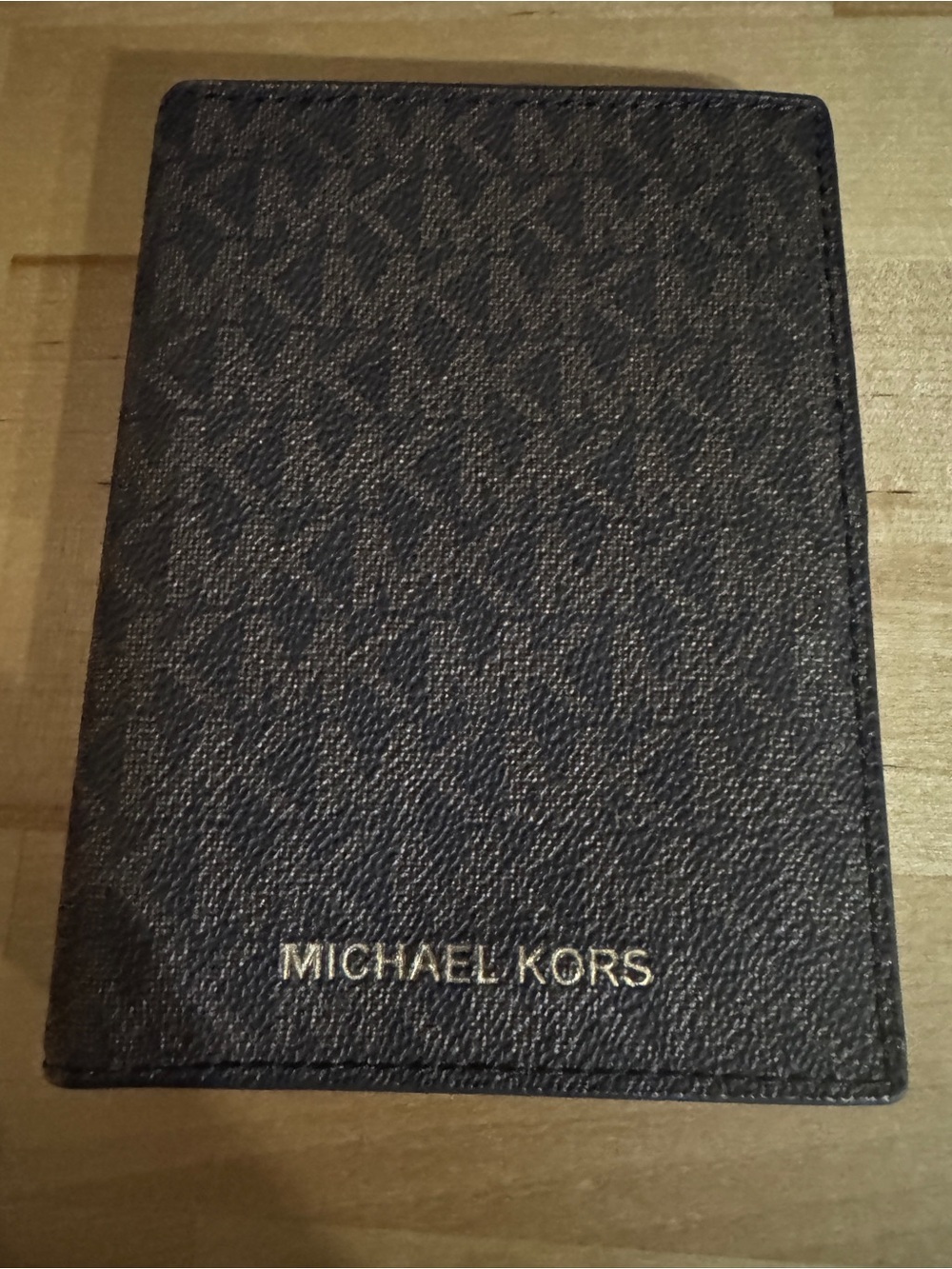 Michael Kors Monogram Leather Wallet/Passport Holder